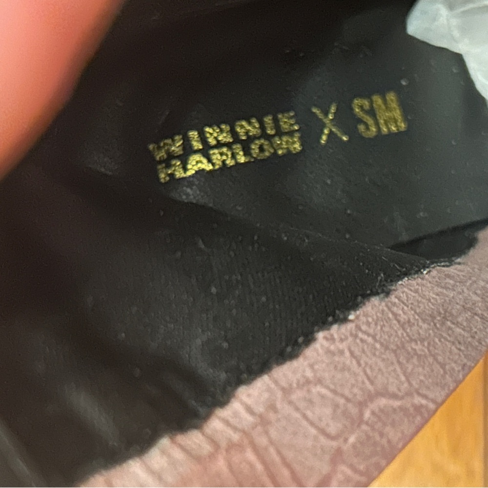 Steve Madden Winnie Harlow x Lisa Love Lug Booties Size 7 Women’s NWOT - Picture 7 of 10